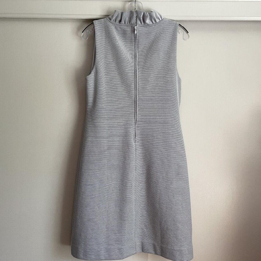 Lilly Pulitzer Tisbury Sleeveless Shift Dress Lucky Catch Stripe M True Navy - Picture 4 of 16